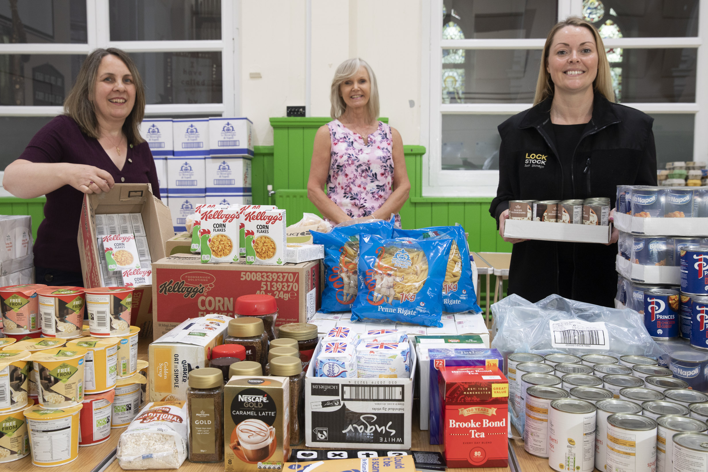 Appeal For Food Bank Donations In Rhyl Lock Stock