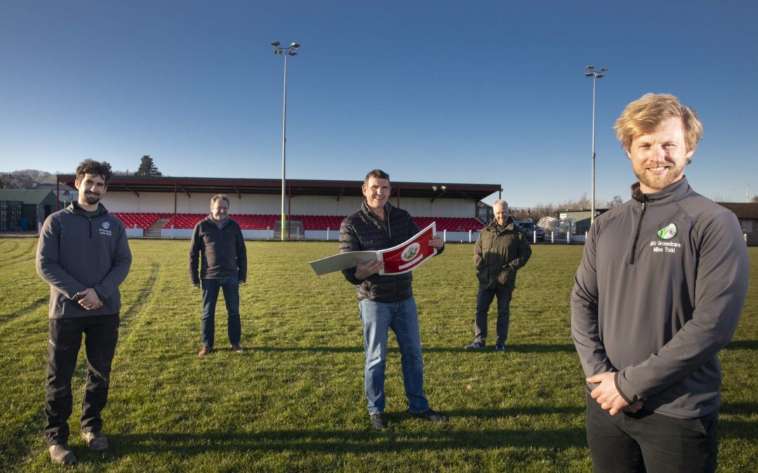 Ambitious football club start work on installing new £200K pitch