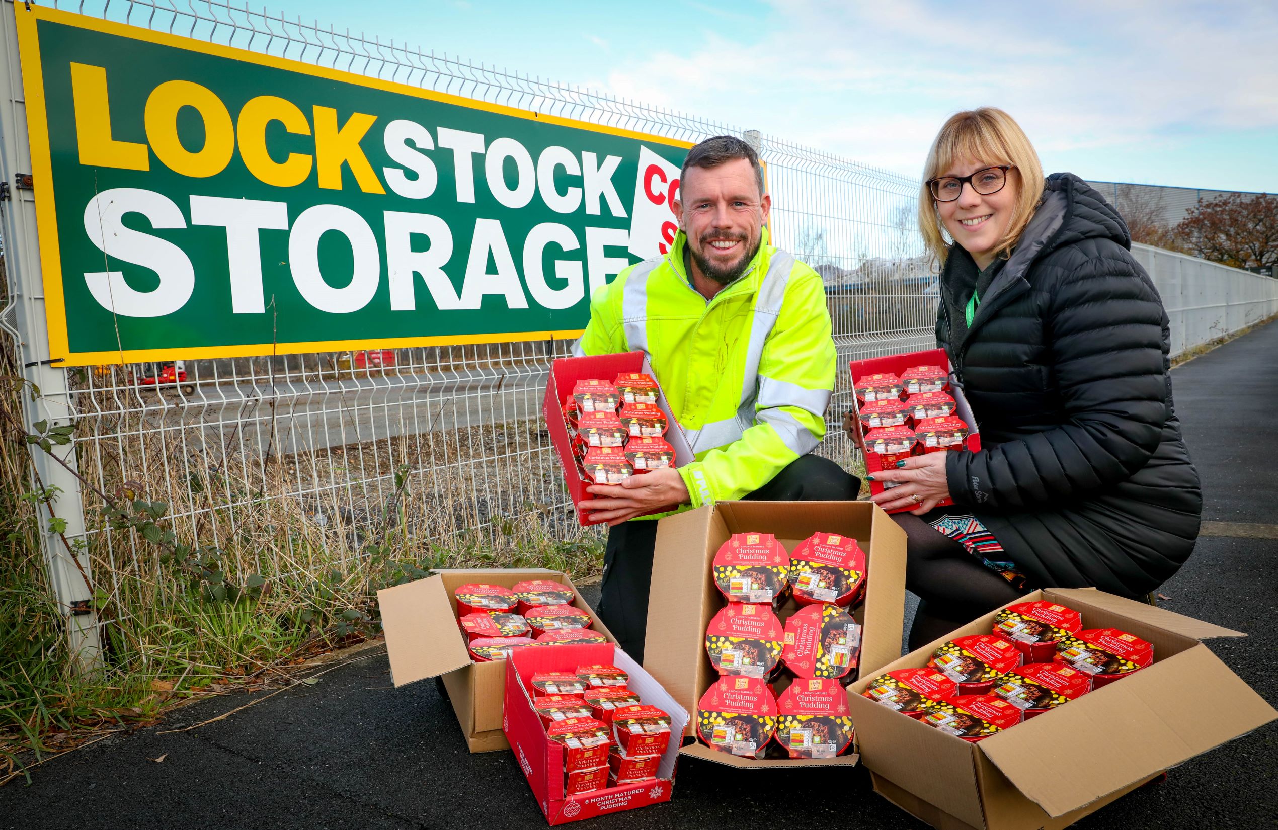 Christmas puds on the foodbank festive menu Lock Stock