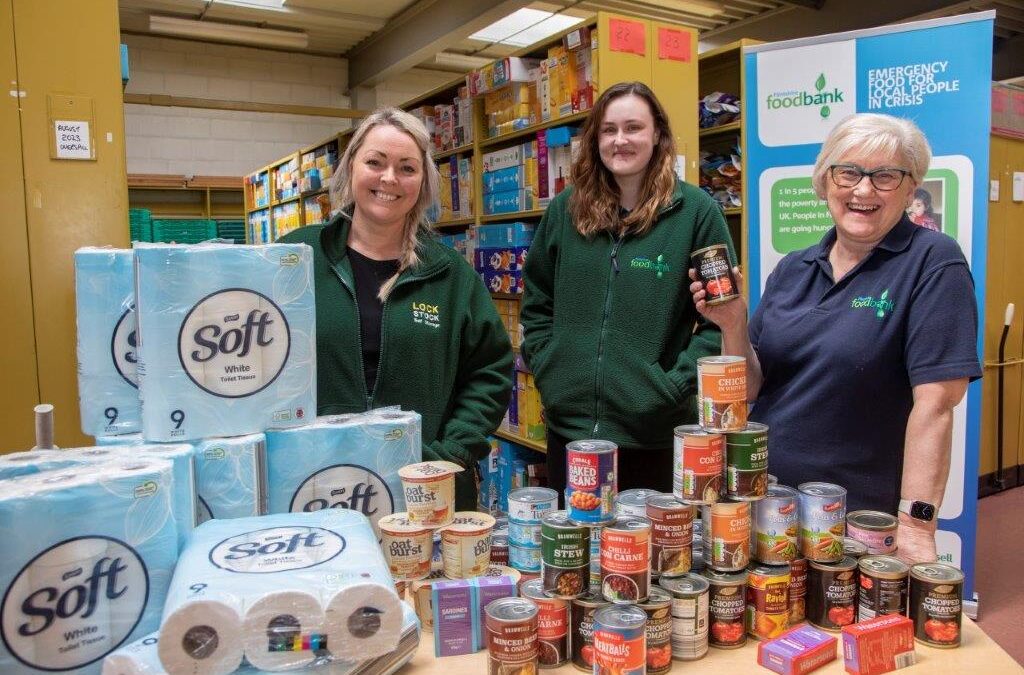 Lock Stock Self Storage help out Flintshire Food Bank