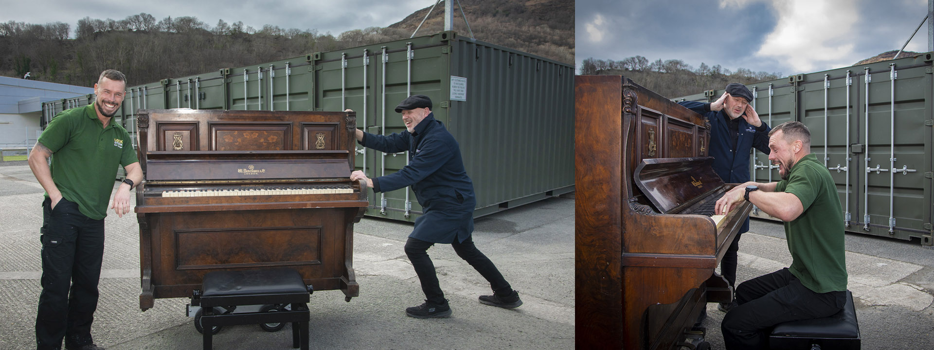 Pianos Cymru in storage